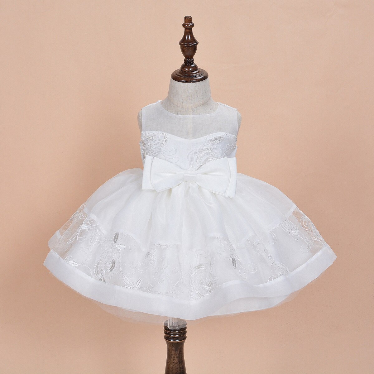 Baby Girl's Princess Party Dress with Cap