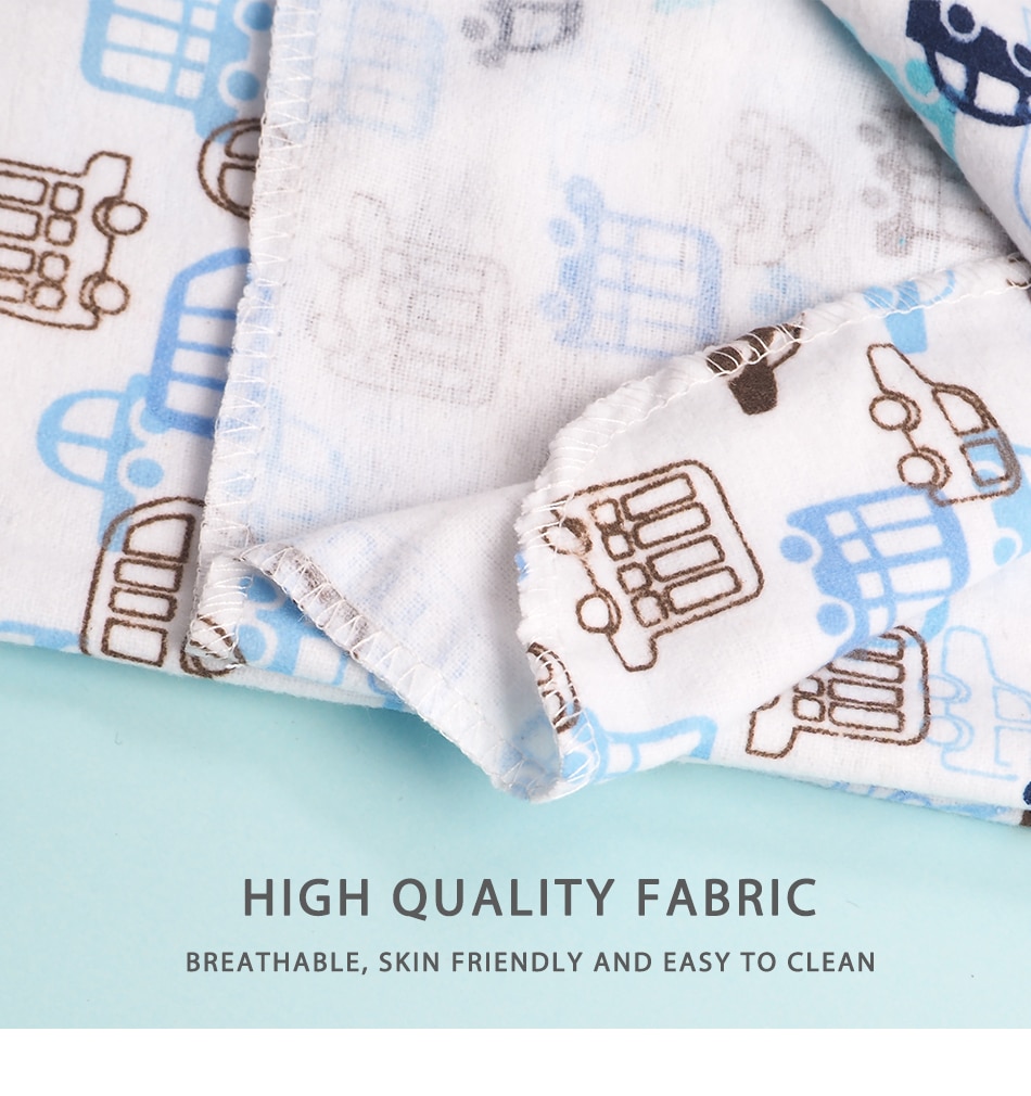 Muslin Flannel Swaddle Set 4 Pcs