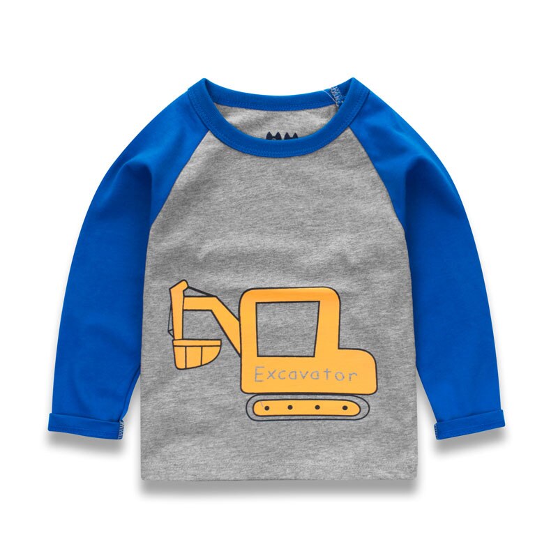 Boy's Cotton T-Shirt with Car Print