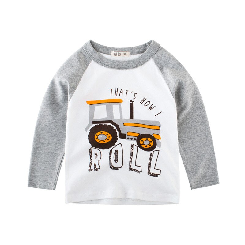 Boy's Cotton T-Shirt with Car Print