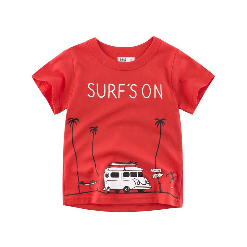 Boy's Summer Printed Cotton T-Shirt