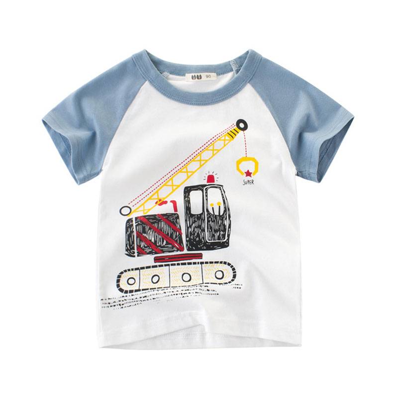 Boy's Summer Printed Cotton T-Shirt