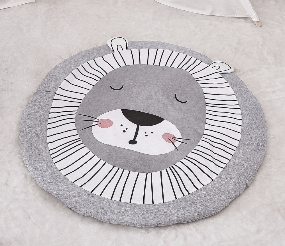 Kids Round Animal Pattern Play Mats