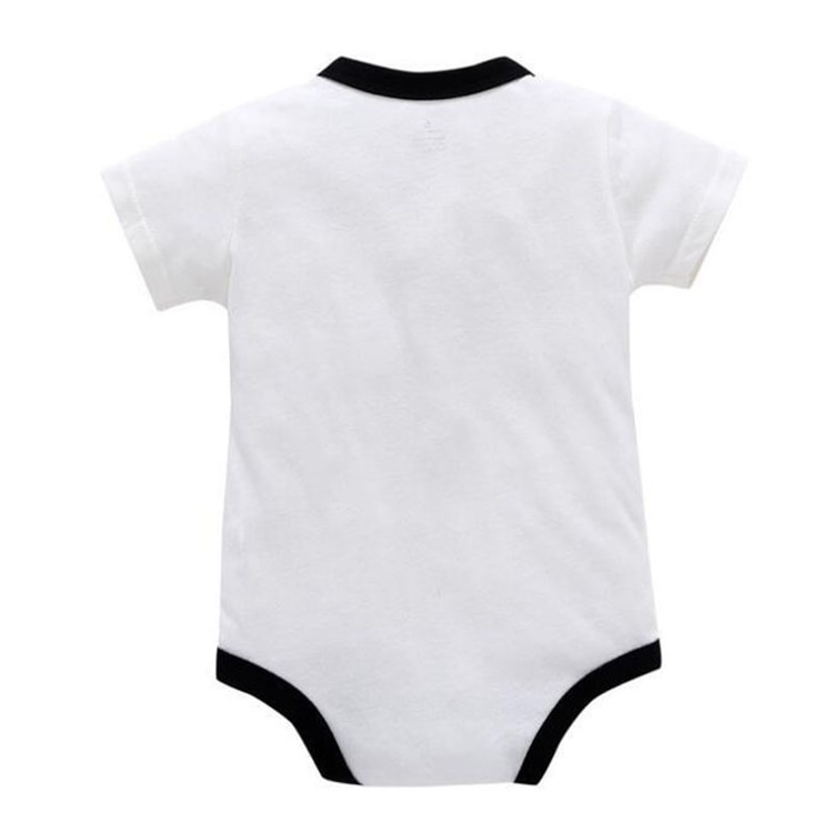 Boy's Little Gentleman Short Sleeve Romper