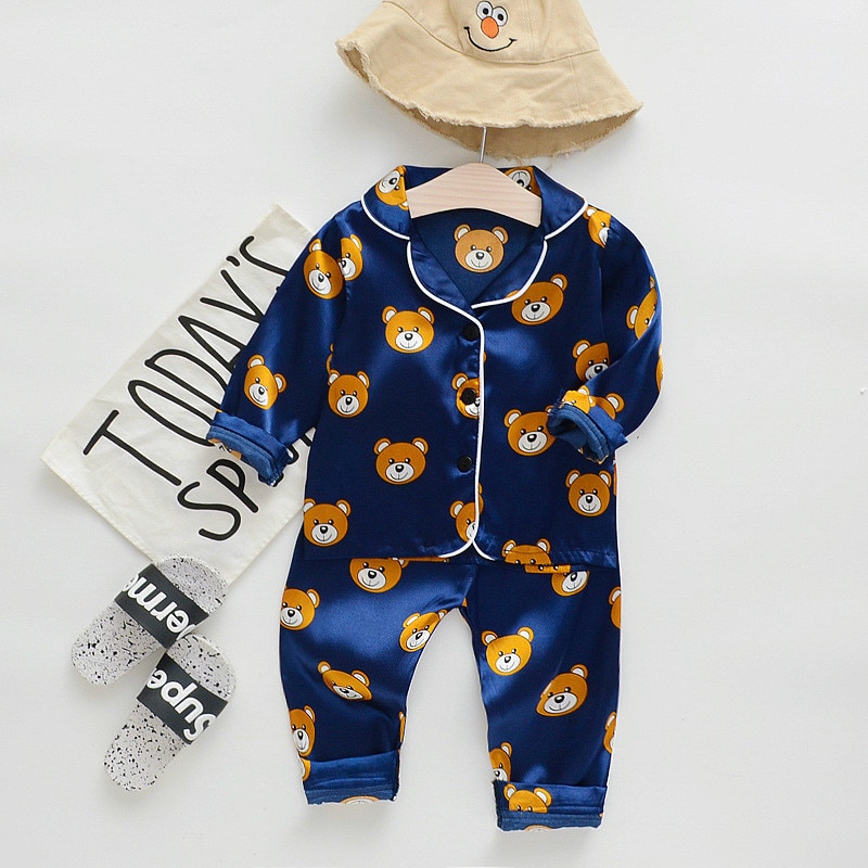 Animals Fruits Foods Printed Summer Baby Pajama Set