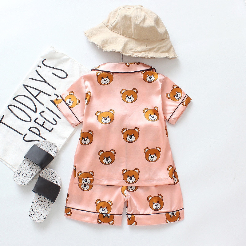 Animals Fruits Foods Printed Summer Baby Pajama Set