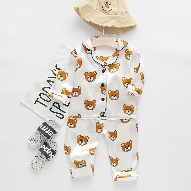 Animals Fruits Foods Printed Summer Baby Pajama Set