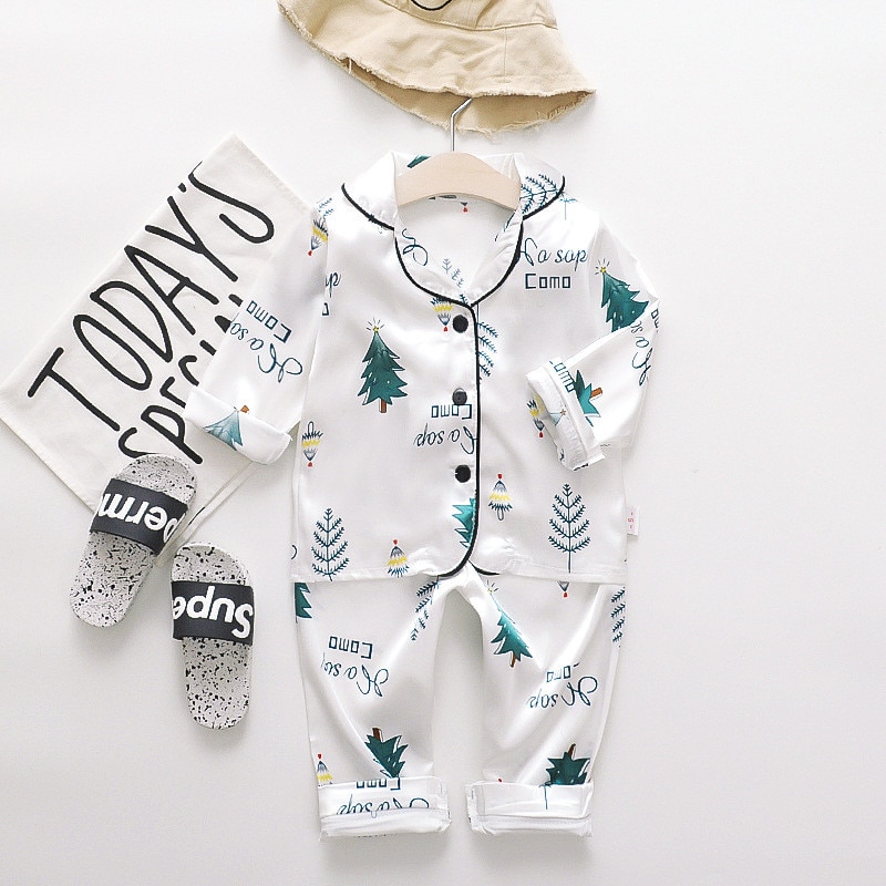 Animals Fruits Foods Printed Summer Baby Pajama Set