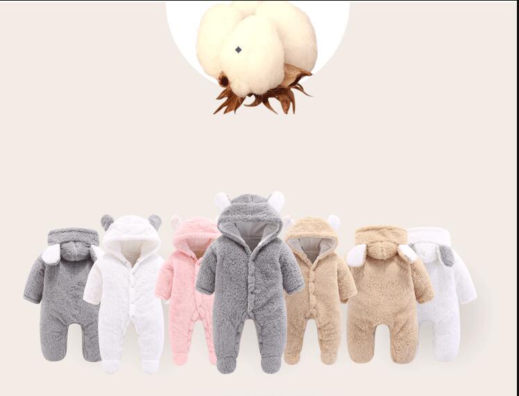 Soft Plush Baby Rompers